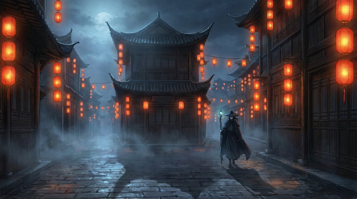 麻豆视频原创视频-夜行古城